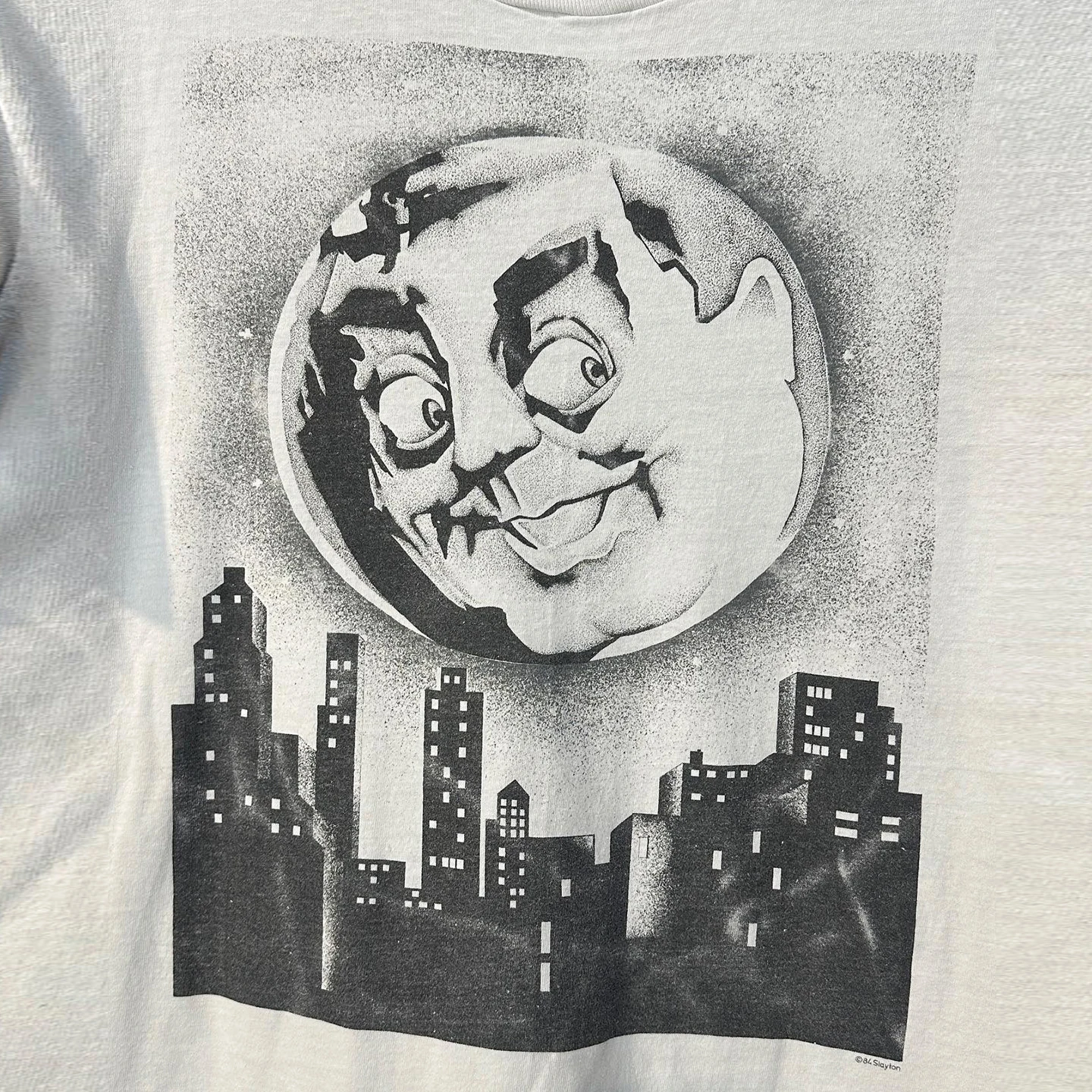 American Digital Direct Print Short Sleeve T-Shirt Vintage Heavyweight Small Collar Handsome Half Sleeve Trendy Tee