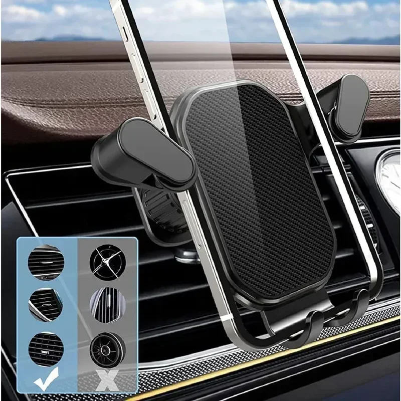 Car Phone Holder Stand Air Vent Gravity Car Mount GPS Smartphone Mobile Cell Support In Car Bracket for iPhone Samsung Xiaomi LG