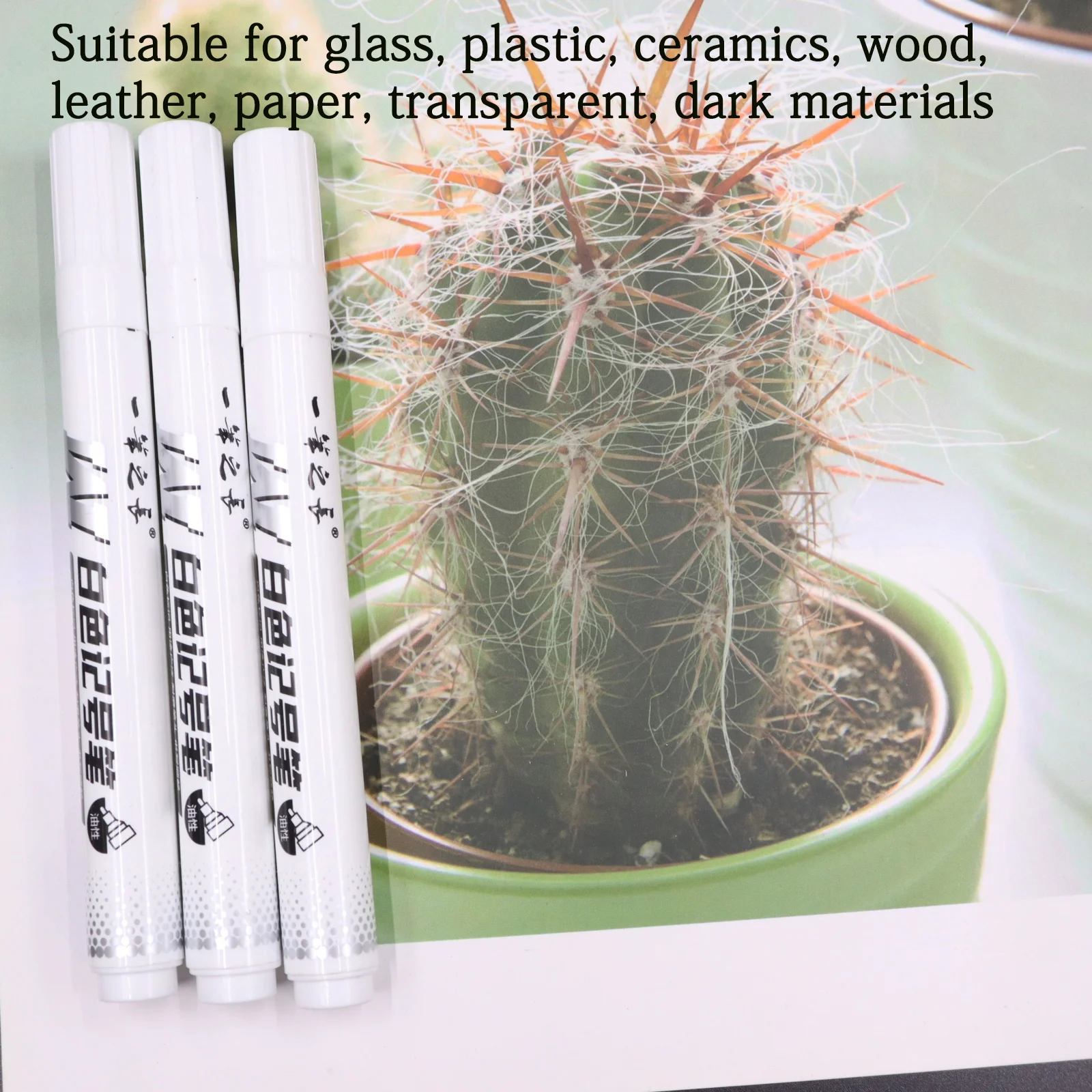 10/1pcs White Marker Pen Waterproof Oil Proof for Plastics Paper Signature Cardboard , Tires, Painting Metal Logistics, Factory