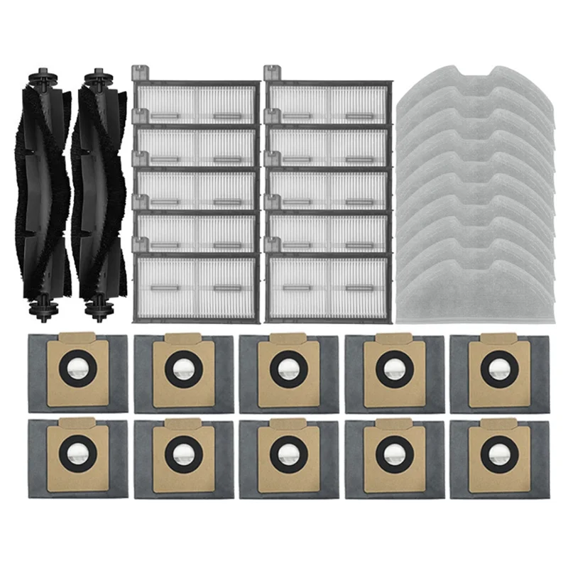 

A94E-Compatible For Eufy Clean X8 Pro Main Brush Hepa Filter Mop Cloth Rag Dust Bag Accessories Replacement Parts