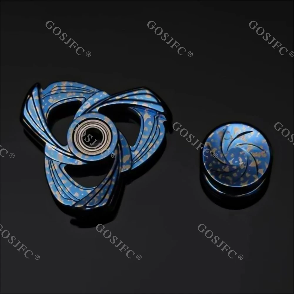 ELE EDC Morandi Giocattolo da tavolo di decompressione meccanico in metallo Fidget Spinner in lega di zirconio