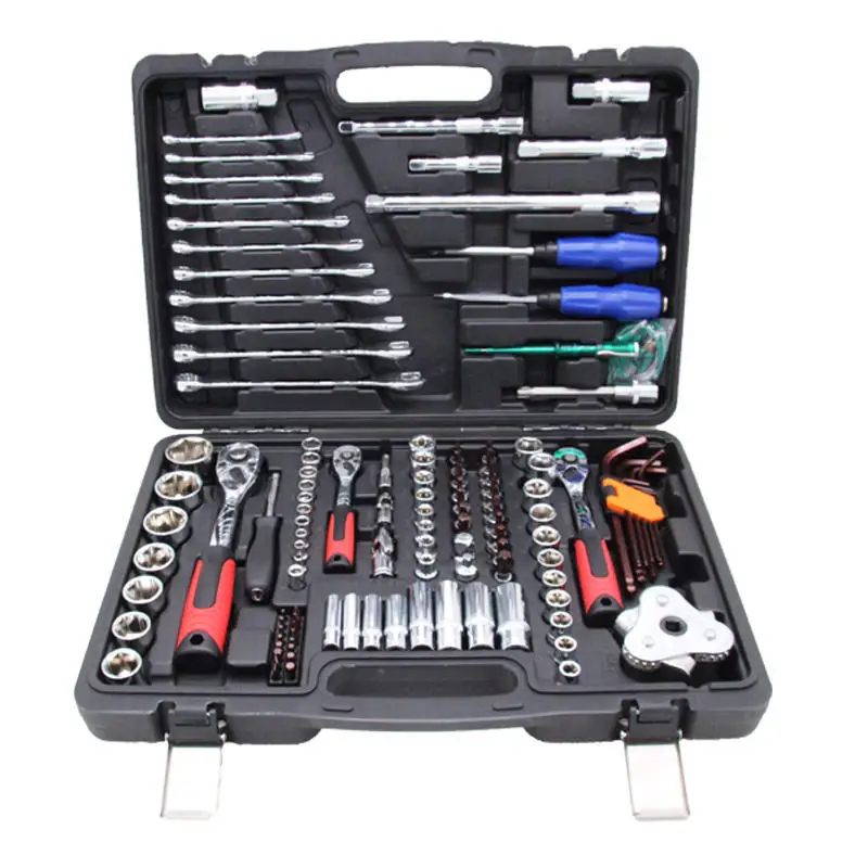 Auto repair kit Hand Tool Sets Impact Box 121 Pcs Car Repair Tool Set Professional Vehicle Wrench Screwdriver Tool Socket Set