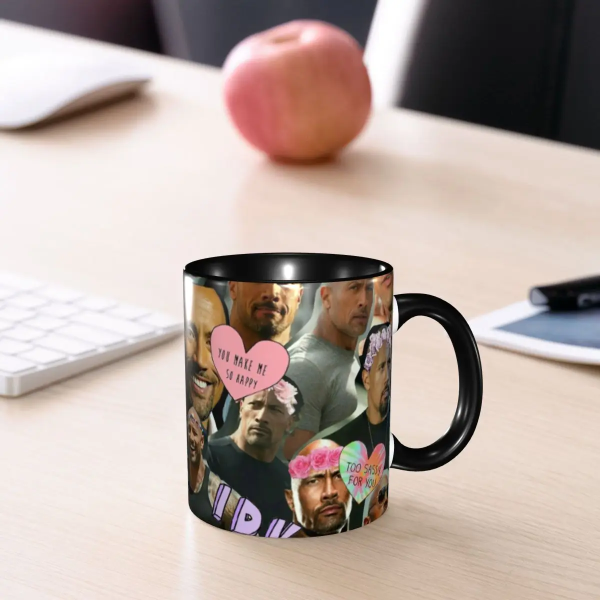 Customized Dwayne The Rock Johnson Coffee Mugs DIY Ceramic Tea Milk Cup 6