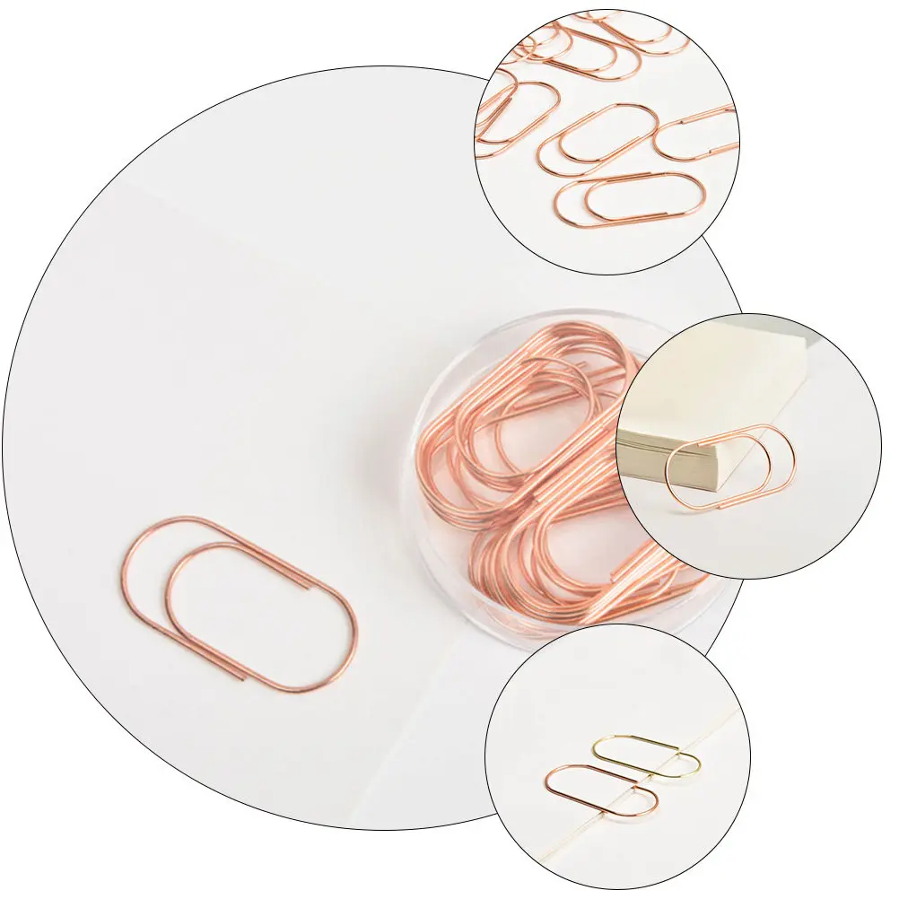 20Pcs Sturdy Metal Paper Clips Extra Large for Binding Thick Paper Files Cards Memo Notes Bookmark Clip Office School Study