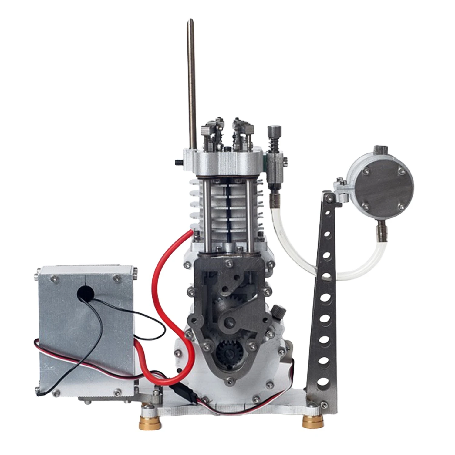 FOR Stirling Engine Model Single Cylinder Four Stroke Full Metal with Base Fuel Tank Physics Experiment Toy Gift