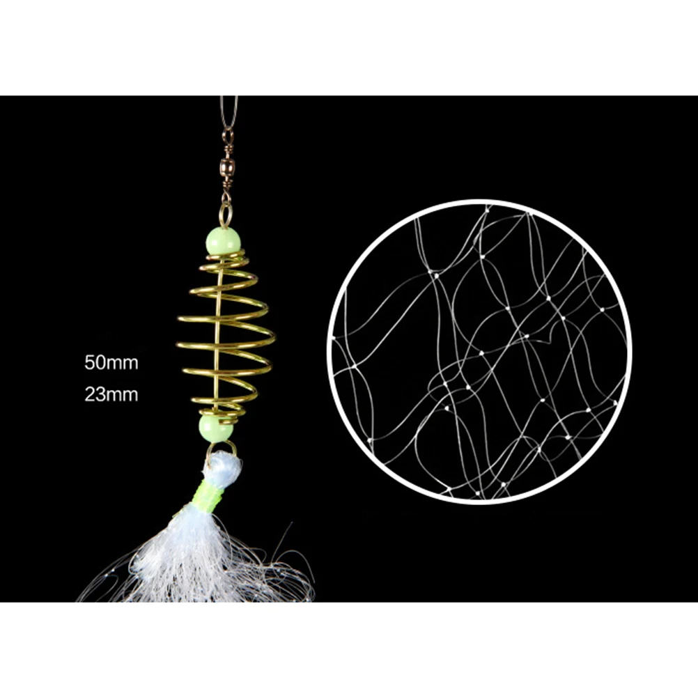 

Fishing Net Bait Replacement Shrimp Cage Nets for Freshwater Saltwater Casting Mesh Soft Small Drop Pier