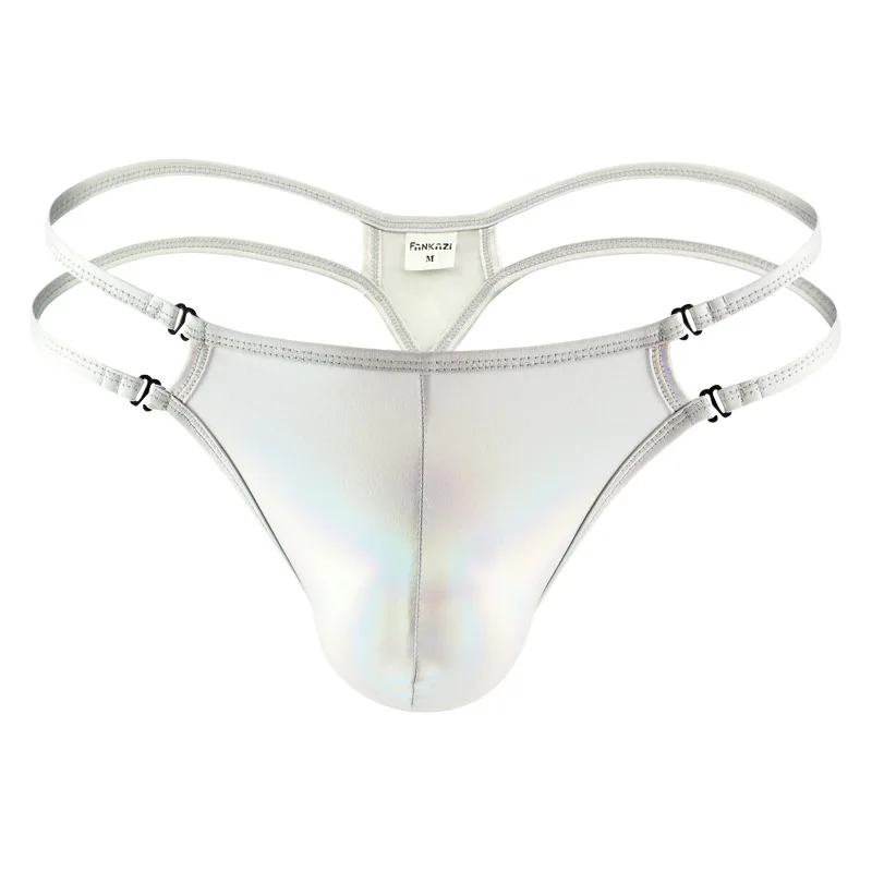 Manufacturer wholesale men's thong personalized underwear low waist solid color F5009