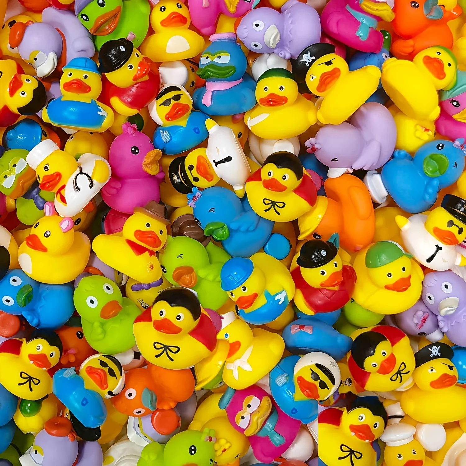 Duck-Themed Party Favor Boxes – 100/300/800-Piece Assorted Bath Duck Toys for Kids, Cute Floating Duckies for Bathtime, Birthday view 5
