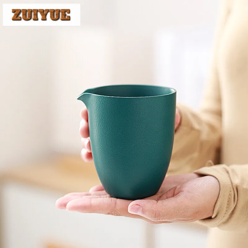 230ml Coarse Pottery Handmade Fair Cup Household Anti Scald Tea Pitcher Retro Cha Hai Boutique Justice Cup Tea Items Accessories