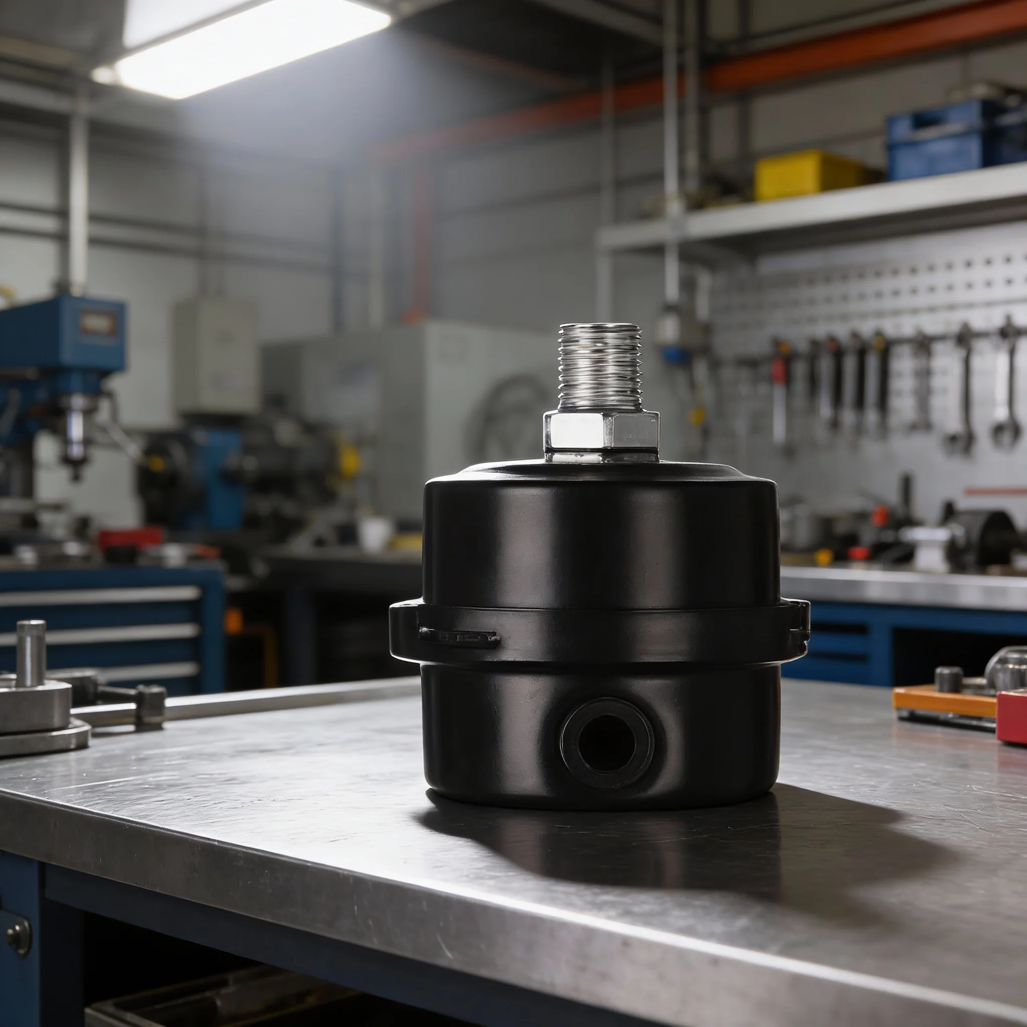 12.5/16/20mm Metal Air Filter Oil-Free Muffler Silencers For Oil-free Air Compressors Accessories Intake Filter Muffler