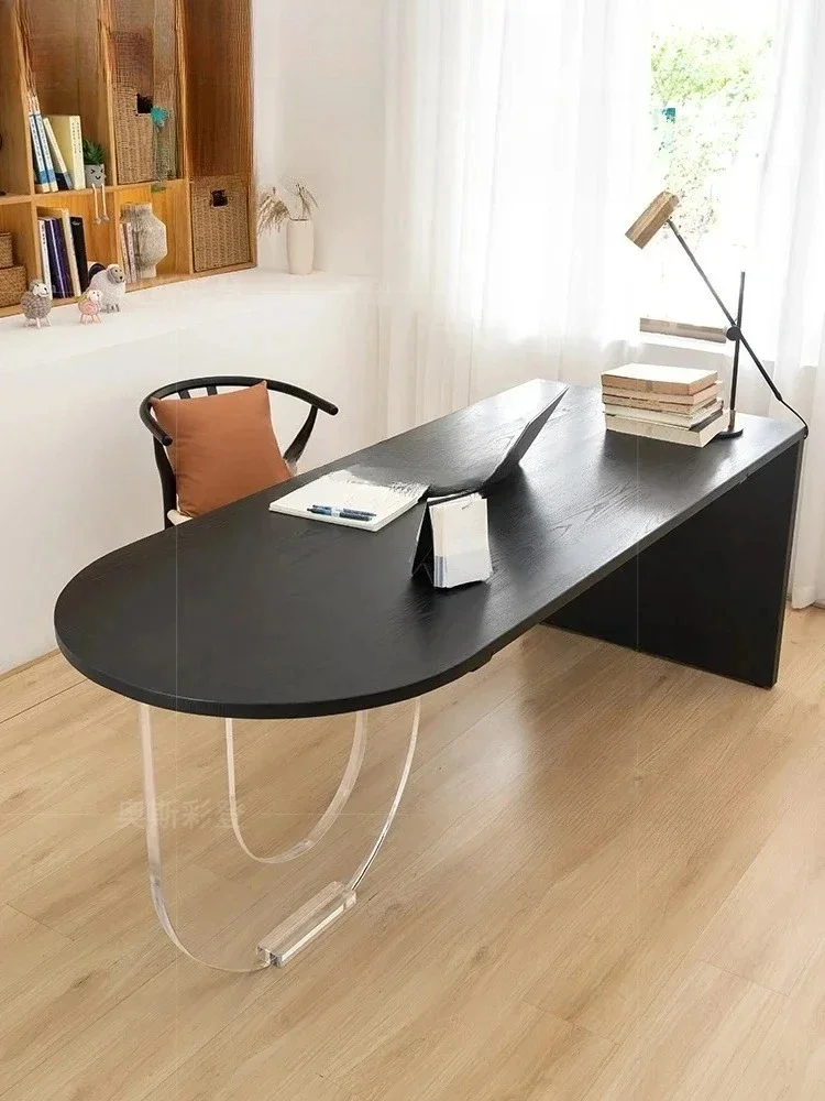 

Офисный стол M02 Moss Office Mlack: акриловый, овальный, креативный, из массива дерева, рабочая станция