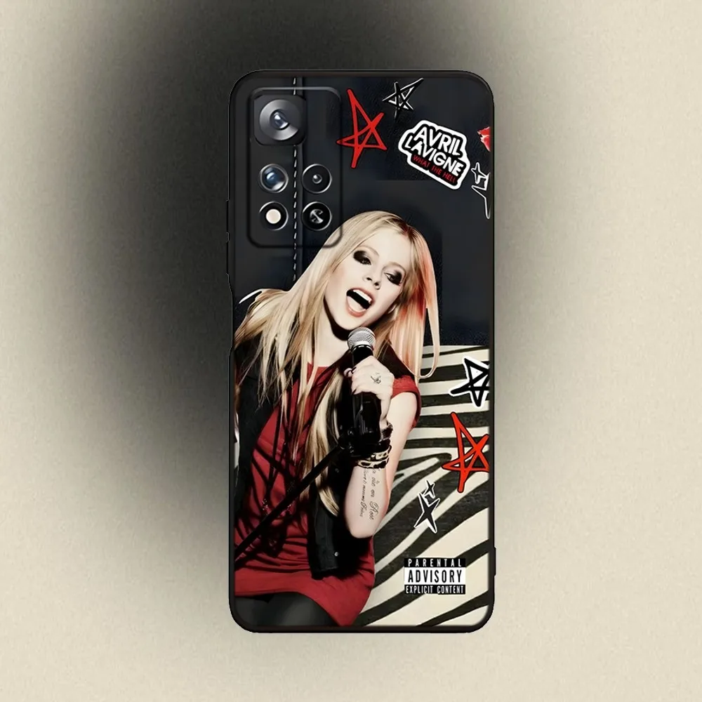 Singer Avril Lavigne Phone Case For Samsung Galaxy A20,A21s,A22,A31,A32,A52,A53,A72,73,A80,A91 Soft Black Cover