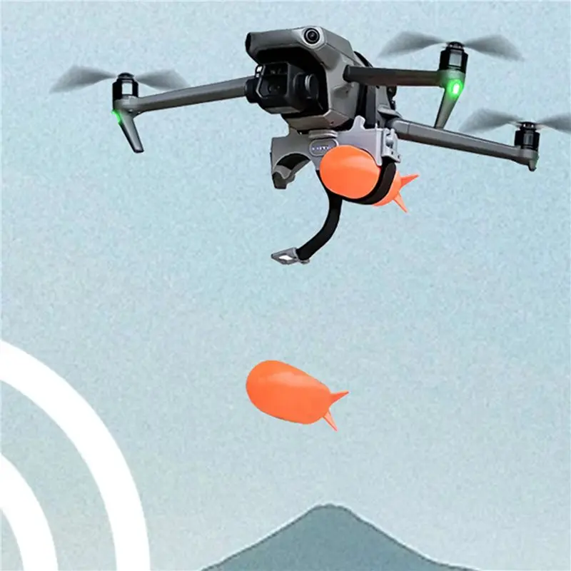 ABSQ-4X Drone doble lanzador luz inducción Control remoto distancia entrega de rescate ilimitada para DJI Mini4/4Pro sin control remoto