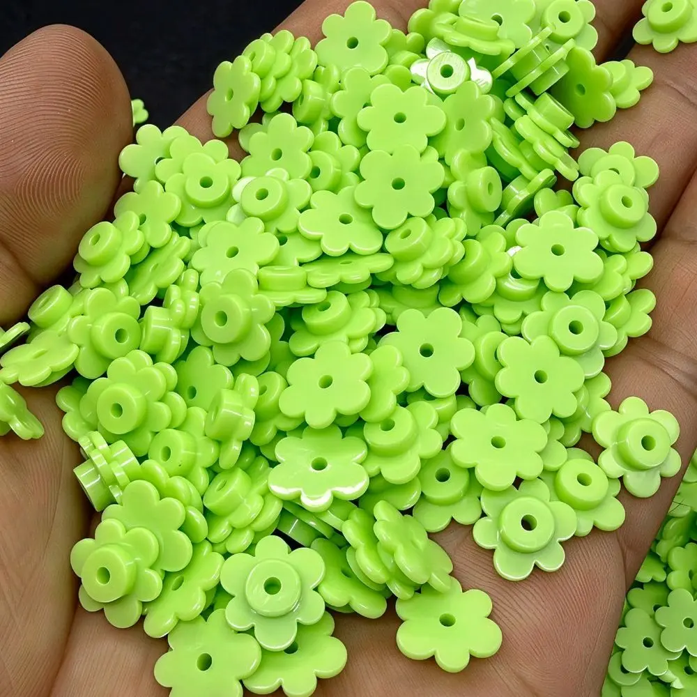 10mm 6 Petal Flower Particles Slime Fillers Heart Shape Squeeze Ball Fillers Pinch 100g Crunchy Stuffing Building Blocks