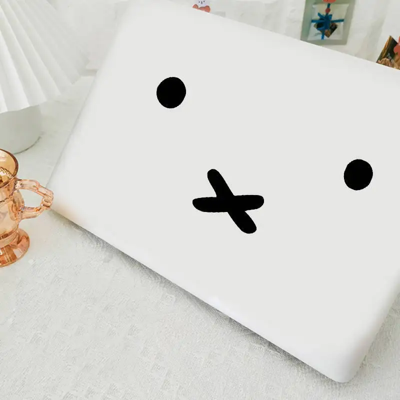 Kawaii Miffy Cartoon Emoji Car Sticker Fuel Tank Cover Sticker Electric Body Front Decoration Laptop Air Conditioner Sticker view 3