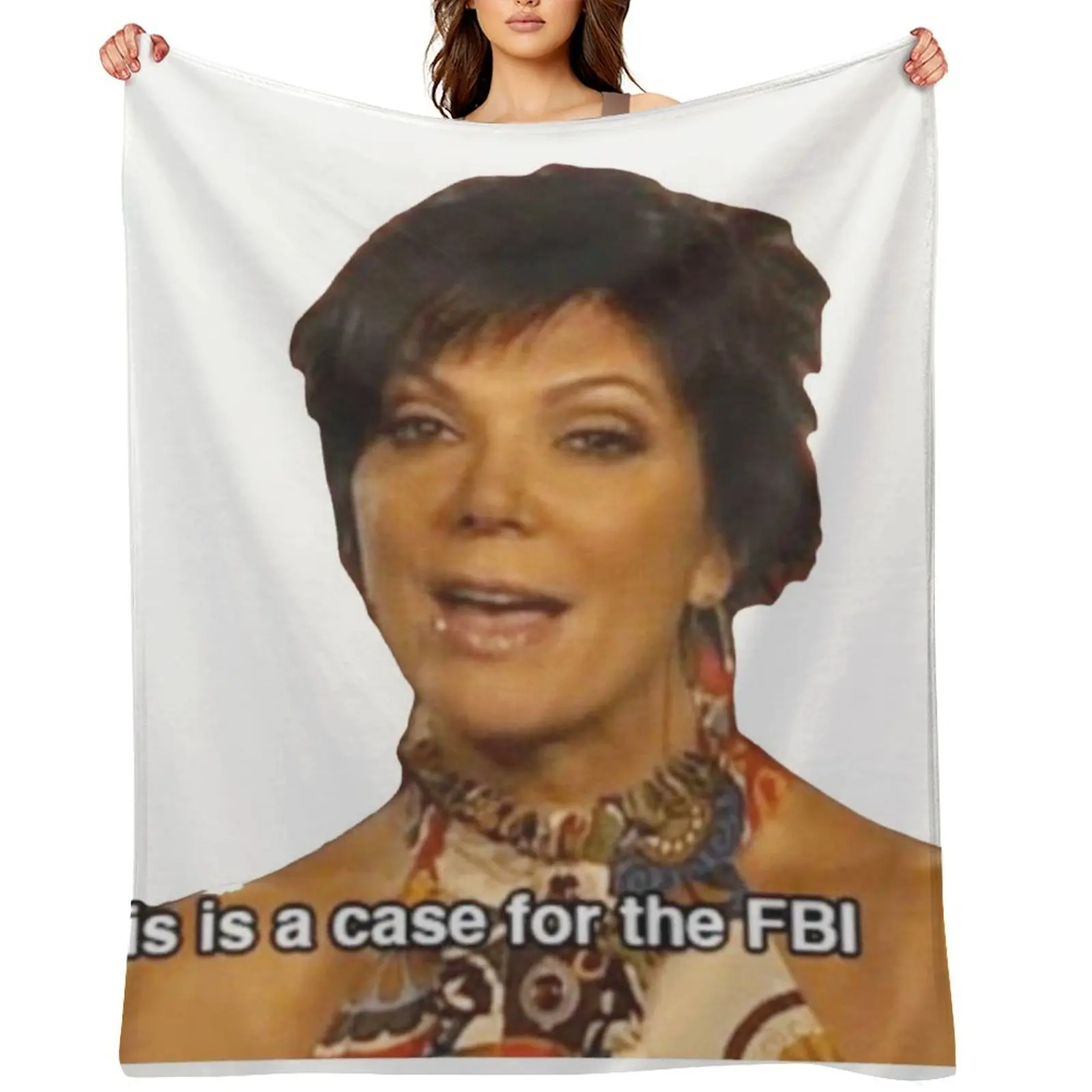 

Kris Jenner Throw Blanket Decorative Sofa cosplay anime for winter Bed covers Blankets