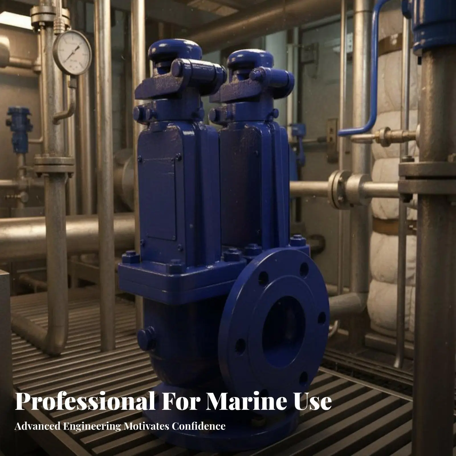 Boiler Safety Valve Double Steam Marine Grade Overpressure Protection High Temperature Resistant Duplex Body Pressure Relief for
