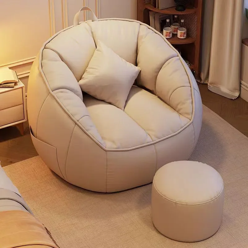for Lazy Sofa Single Bedroom Small Tatami Living Room Balcony Bean Bag Seat Pier Back Chair Can Lie Down and Sleep