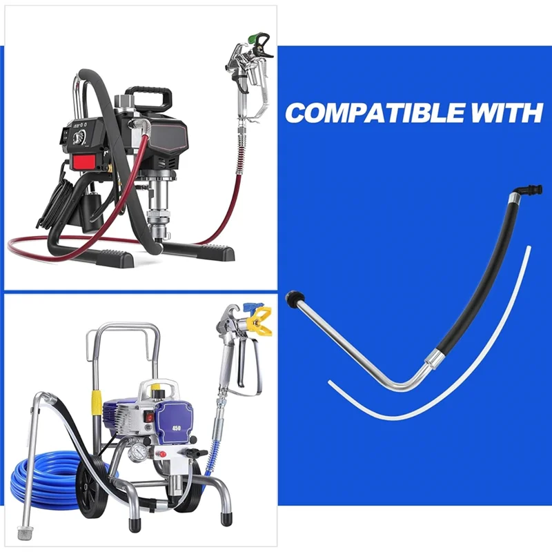 【Today-Only!】Suction Hose And Backflow Line Set, Free 2 Filters, 440 450 Airless Paint Sprayer, Airless Paint Accessories