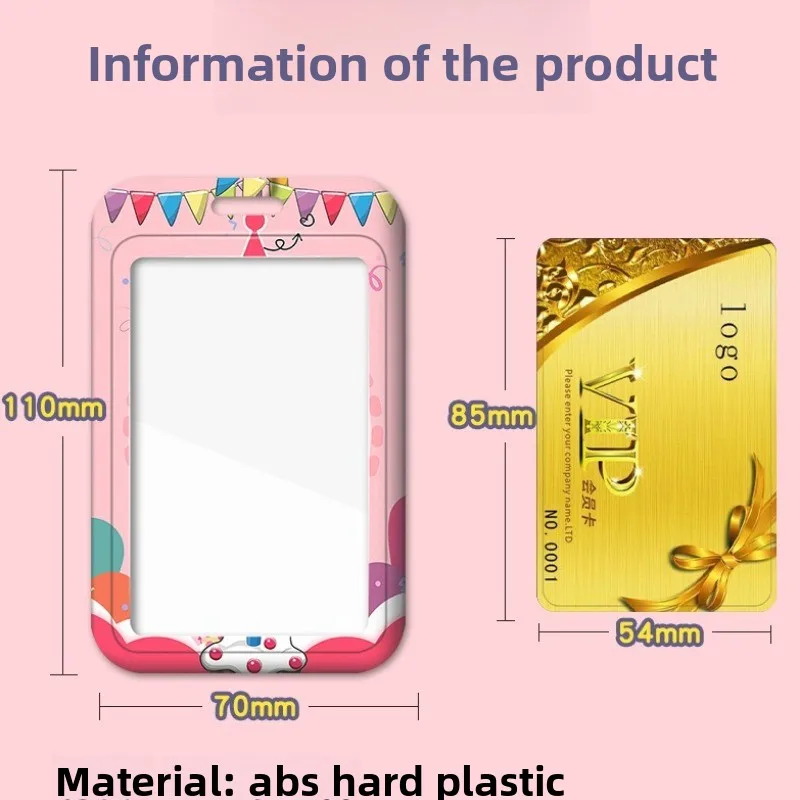 Porta carte Disney Princess con cordino per carta d'identità per autobus, carta di accesso, badge da lavoro, dottore, infermiere, personale medico