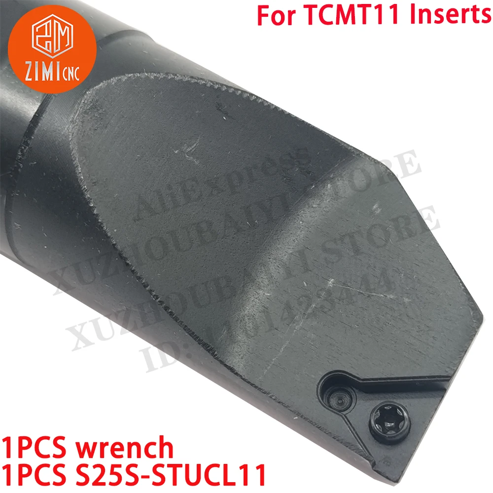 1 PZ S25S-STUCL11 Meccanica CNC portautensili interno al tornio barra noiosa Per inserti TCMT11 S25S-STUCL11 tornio per metalli Strumento per tagliare