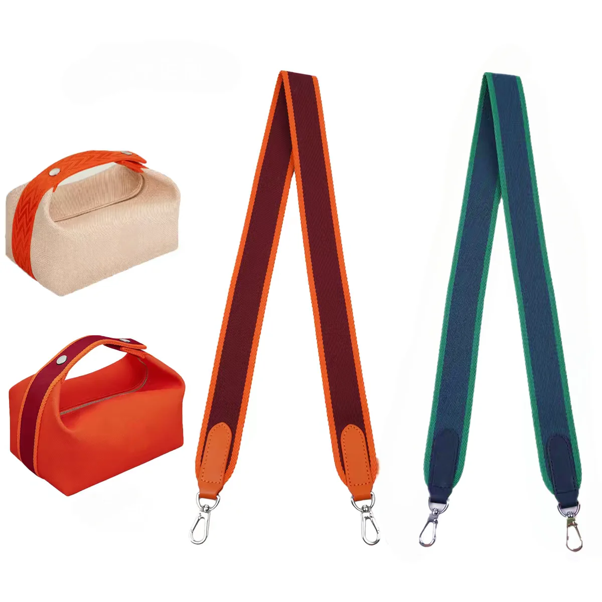 Wide Canvas Crossbody Bag Strap - Detachable Replacement Shoulder Belt for Lunch Box Tote Handbag Handbag Accessories