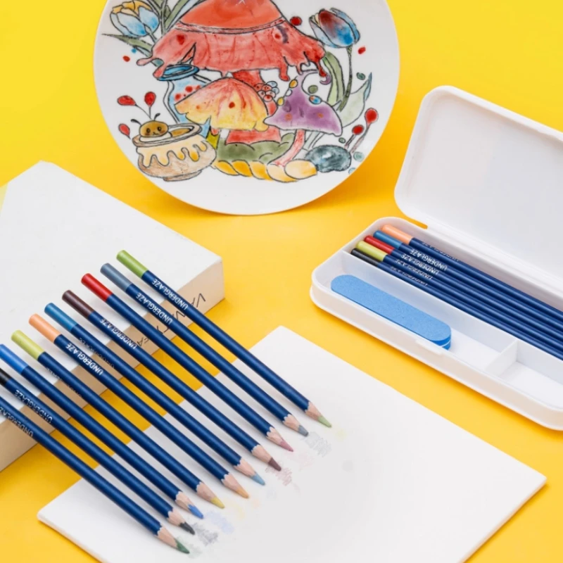 10 Colors Ceramic Underglaze Color Water-soluble Colored Pencil Set Handmade DIY Ceramic Pottery Painting and Coloring Tools