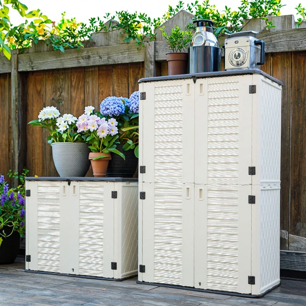 Balcony cabinets, lockers, sun and rain protection, garden outdoor household large-capacity miscellaneous storage