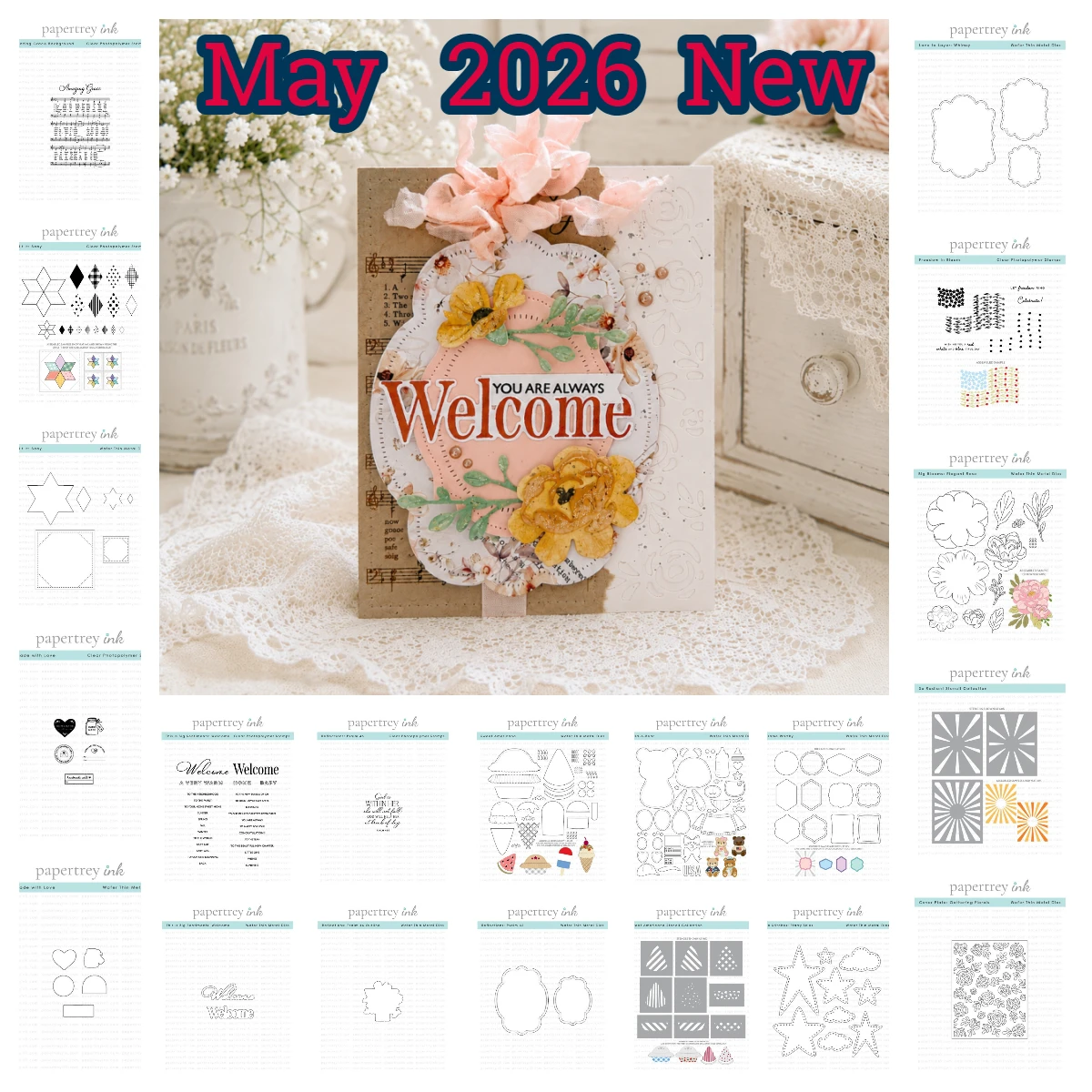 

Freedom in Bloom Land that I Love Metal Cutting Dies 2026 New Scrapbook Embossed Make Paper Card Album Diy Craft Decoration