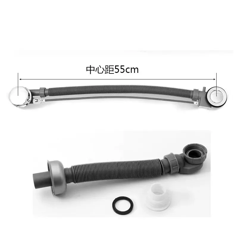 Full Copper Bathtub Drain With Overflow Hole Connected Drain Pipe Universal Old Style Sink Waste Water Fitting For Mop Pool