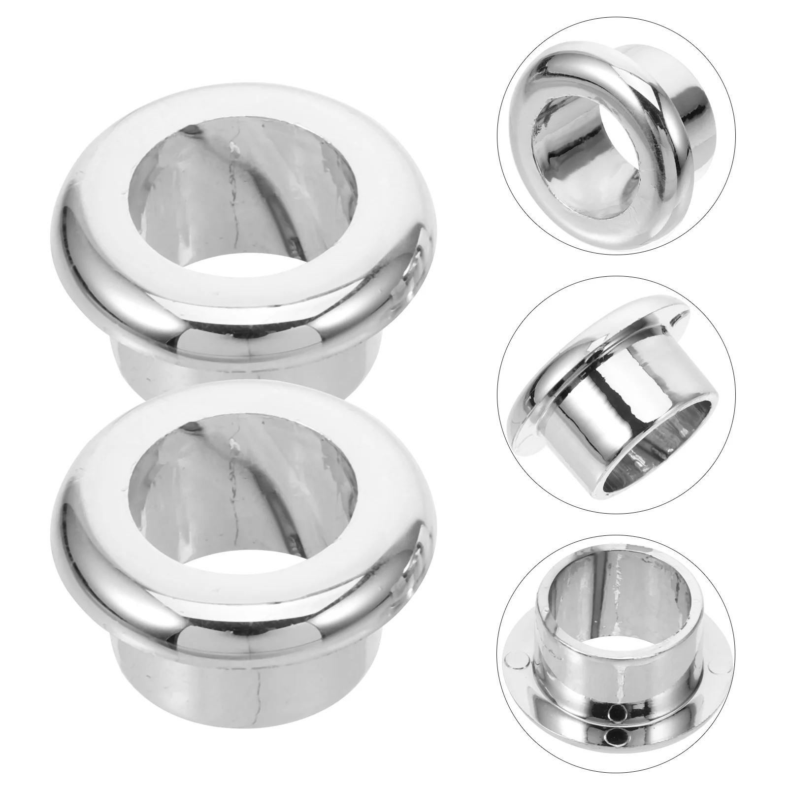 2 قطعة ثقب سلك المكتب يغطي حلقات كابل قوية للمنزل مكتب عمل منظم الكابلات ثقب السلك يغطي الحلقات الحبل