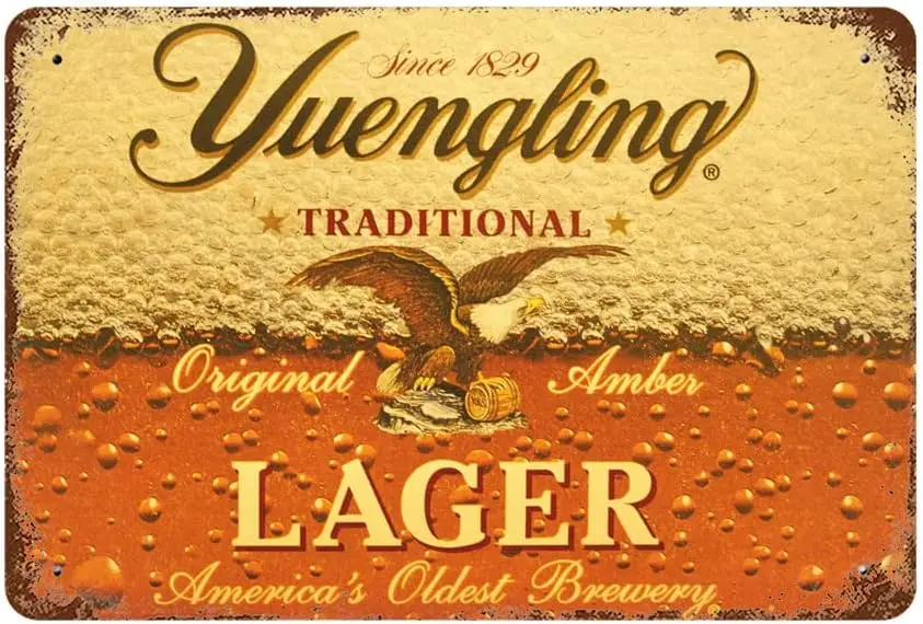 Vintage Beer Poster Metal Sign Yuengling Bar Decor Tin Signs Retro Plaque Wall Gift For Home Kitchen Office Club People Cave Gym