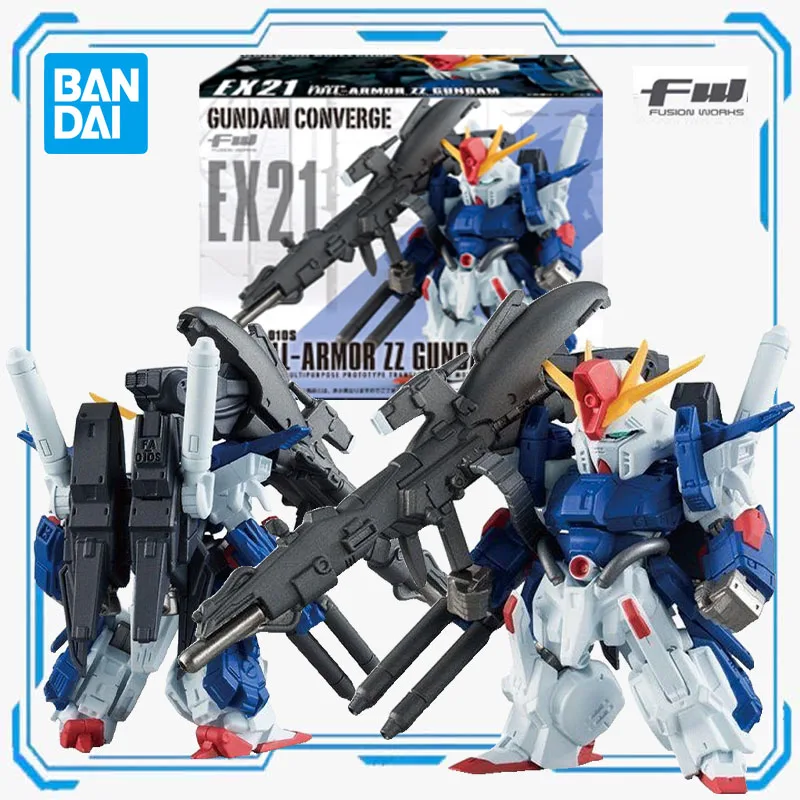 HOT BANDAI Original Model Kit GUNDAM CONVERGE EX EX21 Anime Action Figure Assembly Toys Model for Boys Foam Box Protection