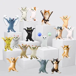 Portapenne per gatti gatto nero senza staffa per bara regalo per bambola per adulti per bambini regalo divertente portapenne per gatti figurine per gatti per sollevamento pesi per bambini