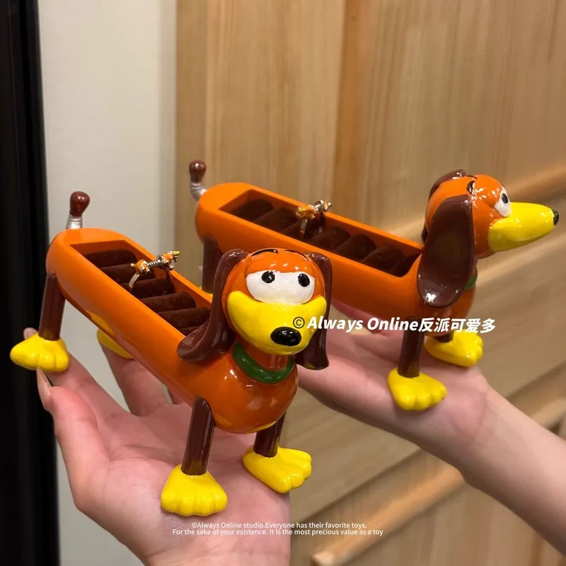 

Disney Slinky Dog кольцо держатель шкатулка для драгоценностей полка для хранения ювелирных изделий Kawaii настольные украшения подарок на день рождения