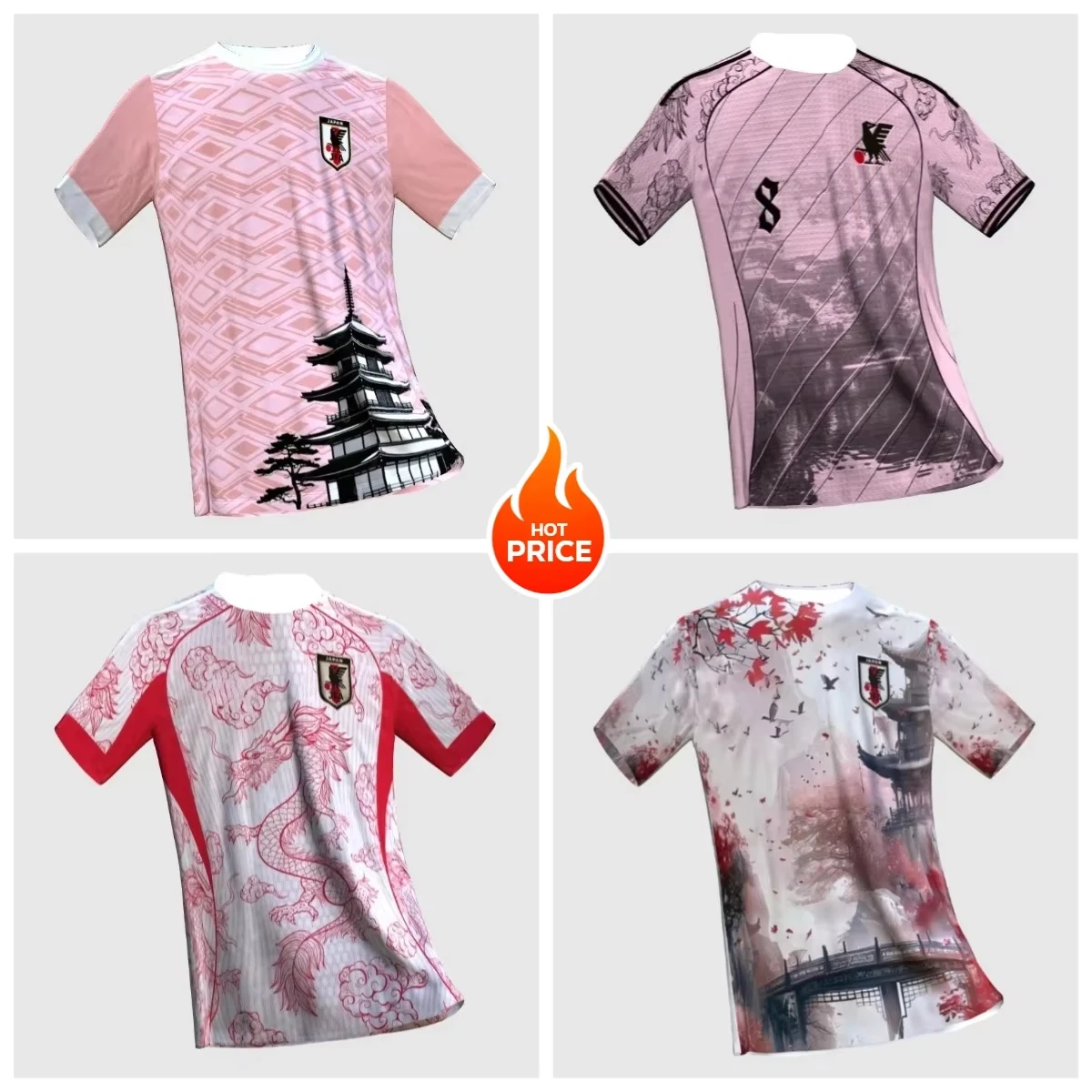 

4 Trendy Men's Football Safety Protection T-shirts with Advanced 3D Printing Technology Football Tops Pink Pavilion F2 2025