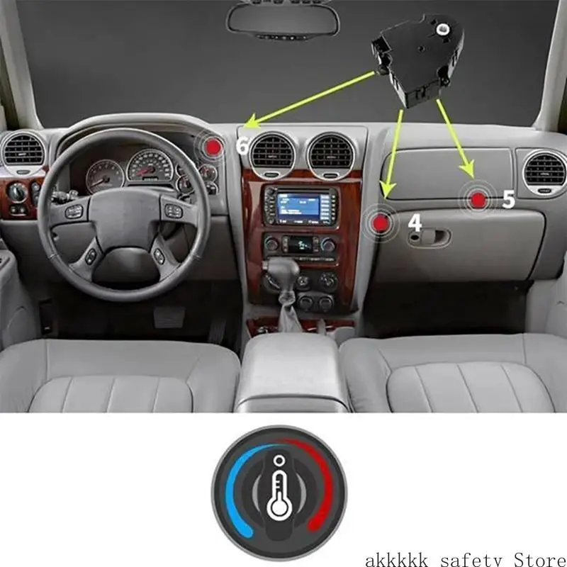 

Reliable Quiet Operation Temperature Control ABS Heater Blend Door Actuator 16163982 52402588 52402598 89018365 604-106