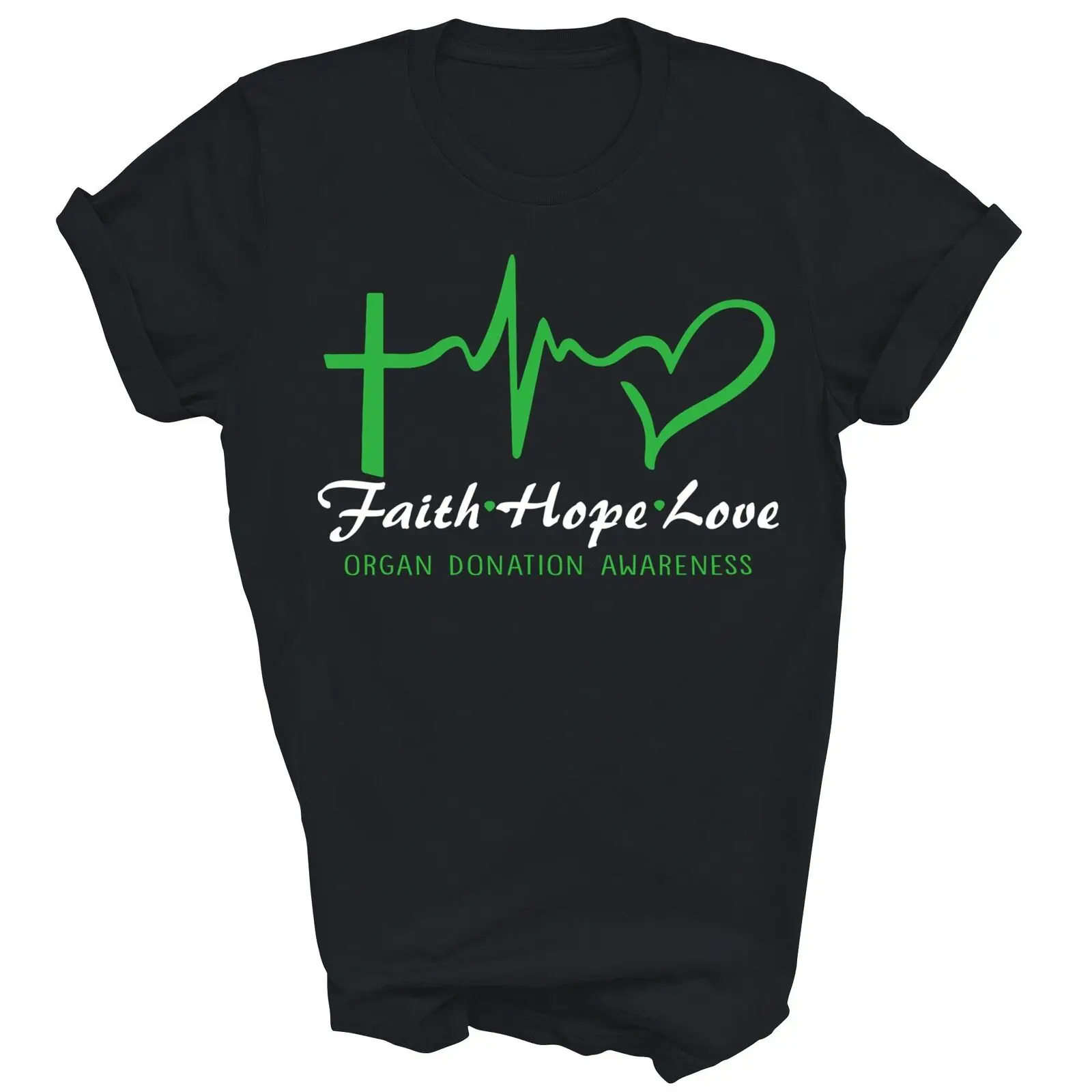 Faith Hope Love Organ Donation Awareness Donor Unisex Shirt Gift