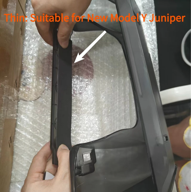 Für Tesla Model 3 Y YL Juniper Highland 2021-2026 Versteckter Aufbewahrungsorganizer, Ablagefach unter der Mittelkonsole, Bildschirmschutz – Detail 3