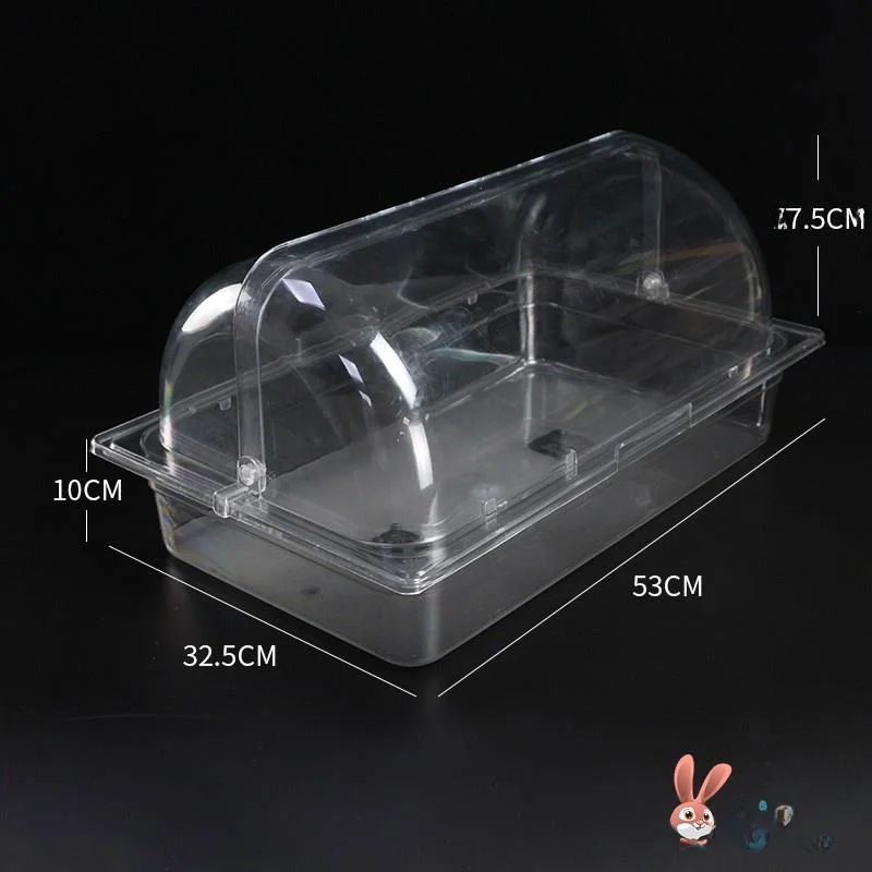 

Акриловый контейнер для хранения продуктов, прозрачная чаша для уличной торговли, емкость для порционного хранения овощей, японский стиль