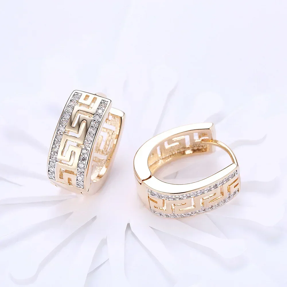 100% 925 Sterling Silver Real Moissanite Hoop Earrings Pass Diamond Tester  Zircon Bride Wedding Gemstone Earrings Jewelry Gift