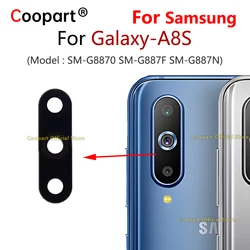 New Coopart Back Rear Camera Lens Glass Cover For Samsung Galaxy A8S SM-G8870 G887F G887N With Adhesive Sticker Repair Parts