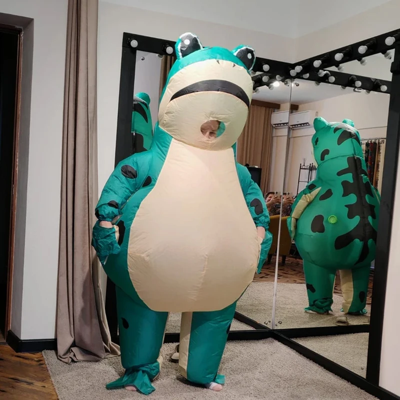 

Frog Inflatable Costume Adult Cartoon Animal Costume Halloween Carnival Animal Themed Party Funny Costume