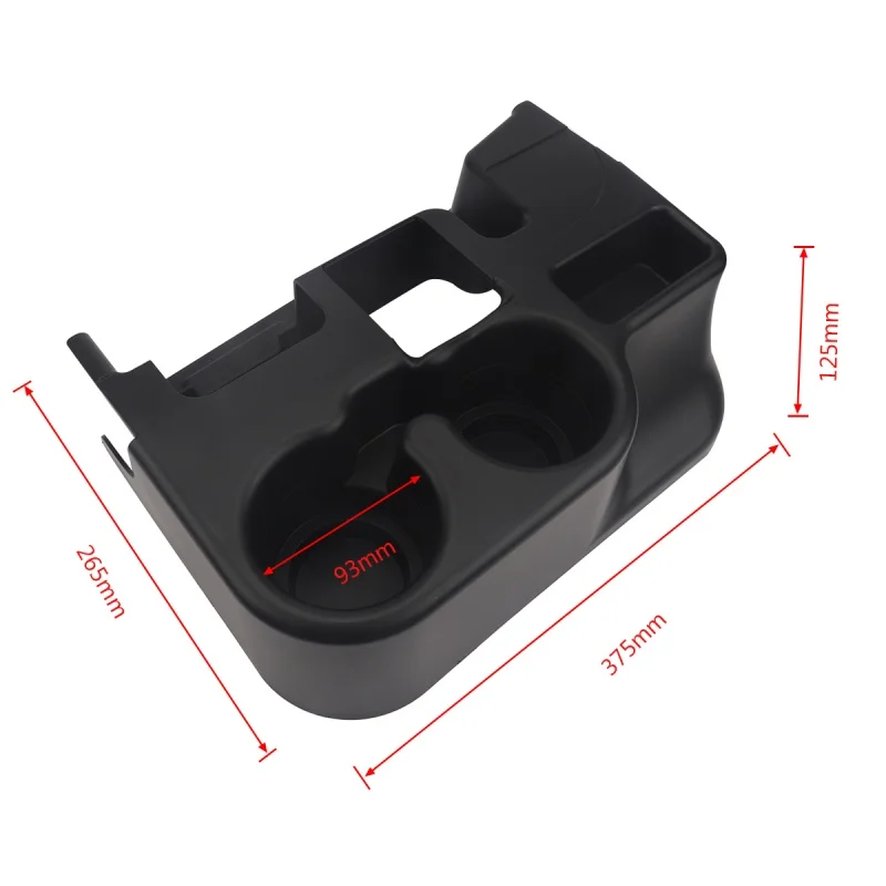 ISURE MARINE Black Cup Holder Center Console Cup Holder Beverage Cup Holder Storage Box Suitable For Dodge Models