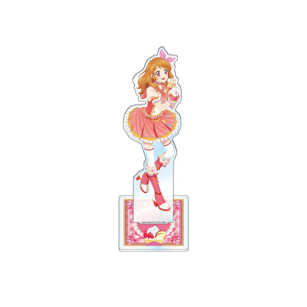 Aikatsu! Akari Yurika Sumire Hinaki Ichigo Mikuru HD Characters Stand Desktop Decor anime goods desk ornament Fans Charm Gifts 