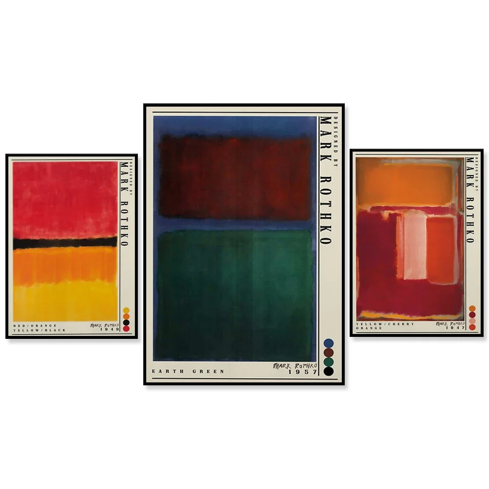 

Mark Rothko Exhibition Poster, Mark Rothko Art Poster, Museum Print, Abstract Art, Modern Art, Minimalist Decor, Wall Decor