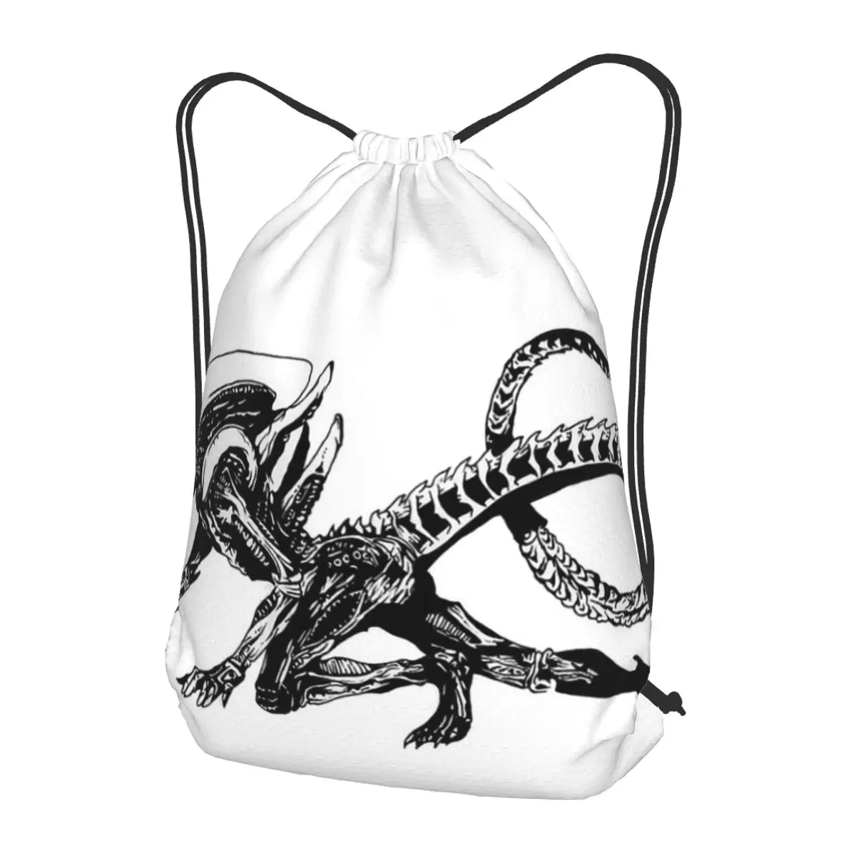 Xenomorph Alien Movie Backpacks Casual Drawstring Bags Shoes Bag Book Bags for Travel Students