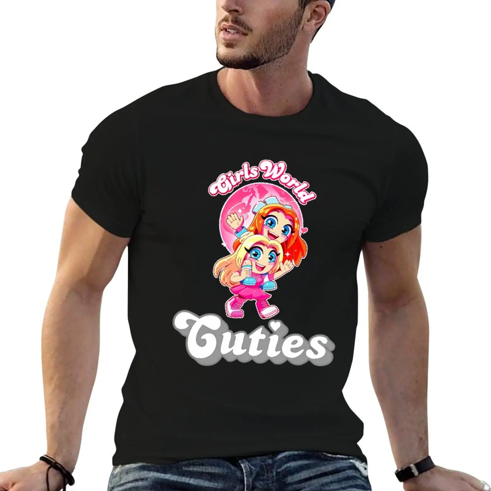 mackenzie Hey Cuties T-Shirt Retro Graphic Print T-Shirt