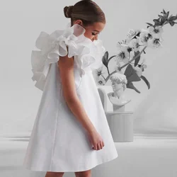 Summer New Baby Spanish Princess Evening Gown Fashion Ruffles Sleeveless Design Birthday Baptism Eid Party Girls Dress A2765