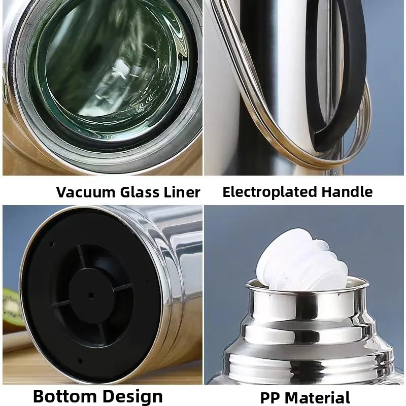 

Stainl Steel ell Hot Water Bottle Home Use Warm Pot 32L Capaci Tea Pot Insulated Bottle Large Volume Glass Inner Tank